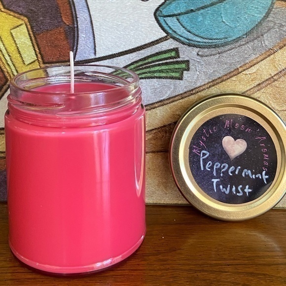 Hand Crafted Other - Peppermint twist soy candle